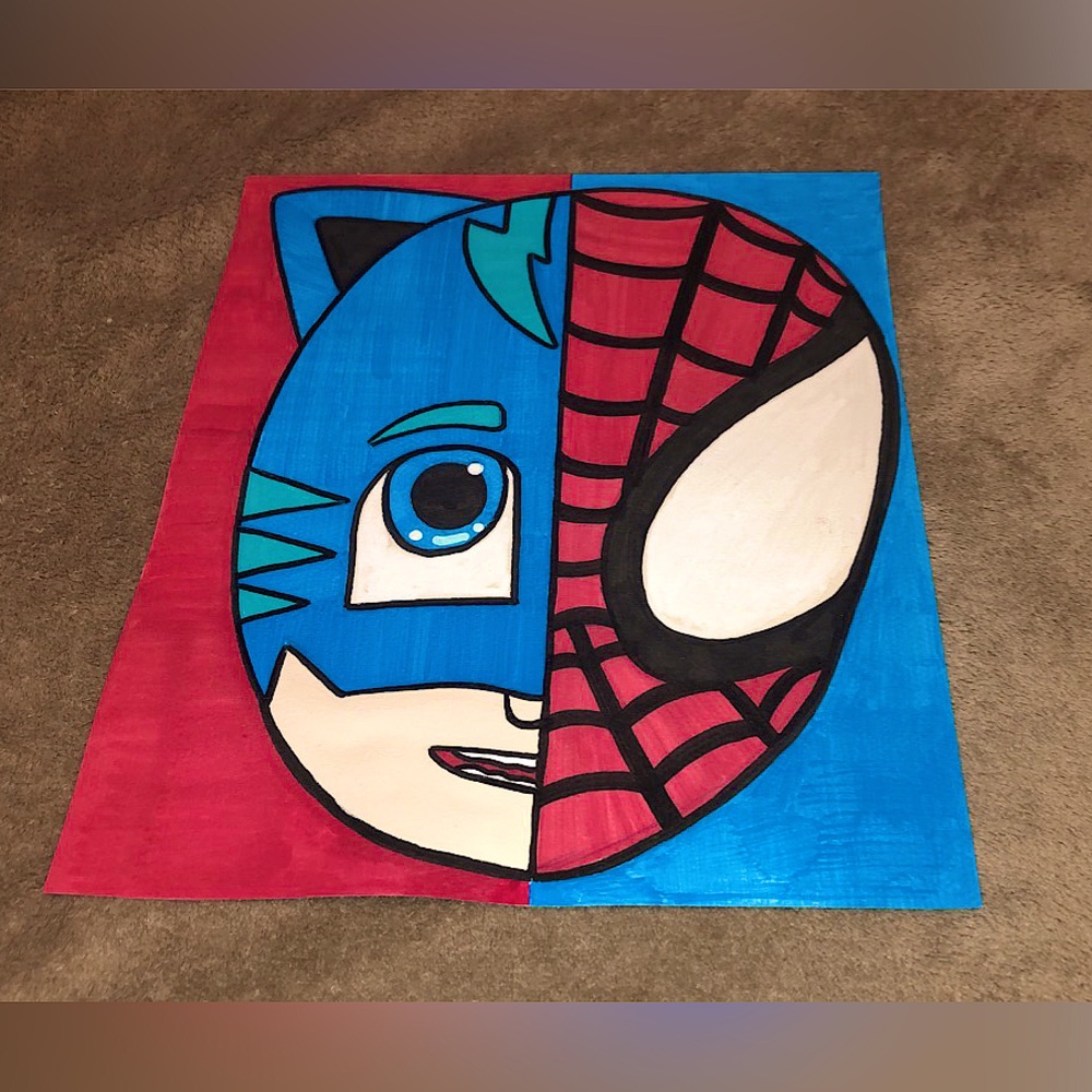 Catboy/Spider-Man Drawing/Coloring - Picture 2 of 2